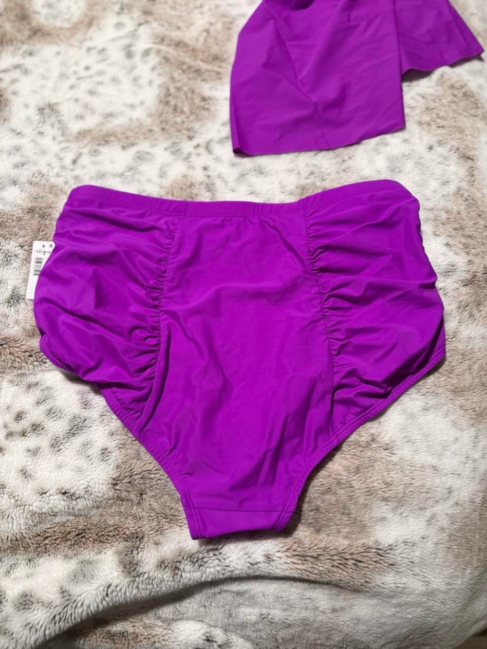 torrid Bright Purple Ruched Tankini Set - Picture 7 of 7